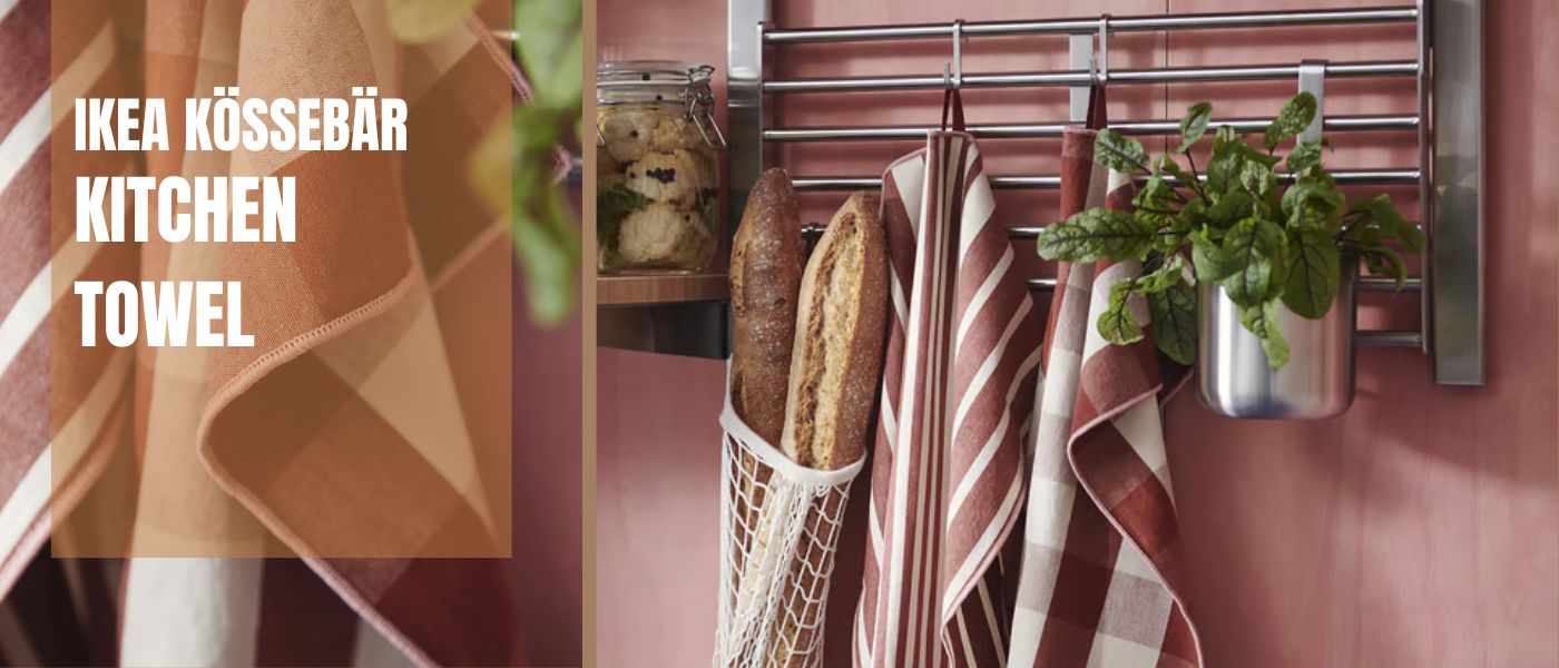 ست 2 عددی دستمال آشپزخانه ایکیا مدل IKEA KOSSEBAR